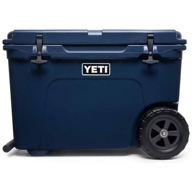 Imagem de Cooler Térmico Portátil 45 Latas com Alça e Rodas, YETI, Azul Marinho