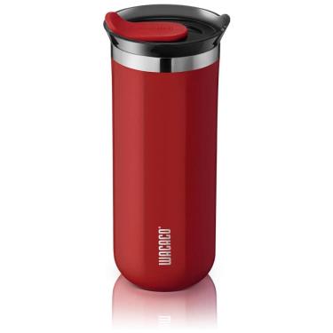 Imagem de Copo para Café 435 mL Isolado a Vácuo Aço Inox Duplo com Tampa, WACACO Octaroma, Vermelho