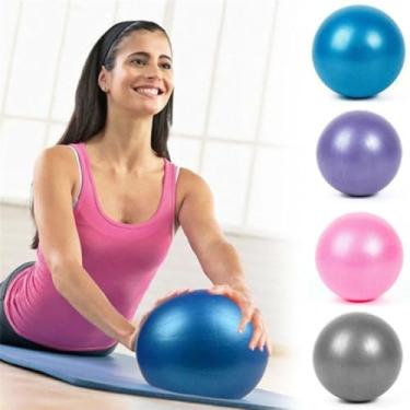 Imagem de Mini Bola de Pilates 25cm em PVC – Fortalece Músculos, Melhora o Equilíbrio e Postura, Ideal para Yoga e Fisioterapia (Cores Aleatórias)