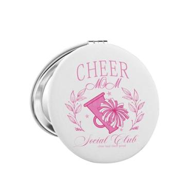 Imagem de Cheer Mom Social Club Espelho Compacto Espelho de Cheerleading Mom Presente de Cheerleader Presentes Megafone Presentes de Equipe de Torcida