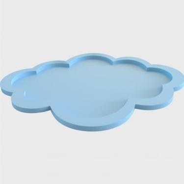 Imagem de Bandeja Nuvem Decorativa – Bandeja Infantil Criativa para Quarto e Festa (Azul Bebe)