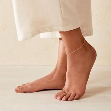 Imagem de Tornozeleira feminina com tornozeleira para pés