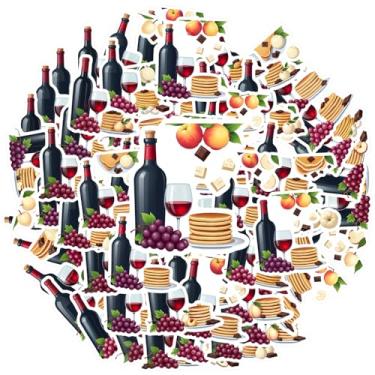 Imagem de 35 peças de adesivos gourmet vinho gourmet papelaria adesivos artísticos de comida para mala, geladeira, telefone, bagagem, laptop, guitarra, carro, brinquedos, faça você mesmo, telefone, laptop