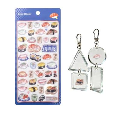 Imagem de Adesivos 3D para crianças | Decalque adesivo forte estilo japonês, adesivos pequenos | para álbuns de recortes, laptops, capa de telefone, aniversário, sala de aula, prêmios, scrapbook