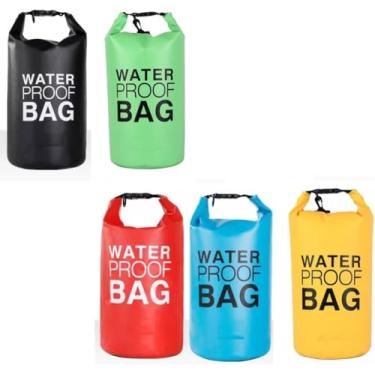 Imagem de Bolsa Mochila Impermeável 5L Saco Estanque PVC com Alça Ajustável – Camping, Praia, Caiaque, Pesca e Esportes Aquáticos – À Prova D’Água e Super Resistente| VERDE