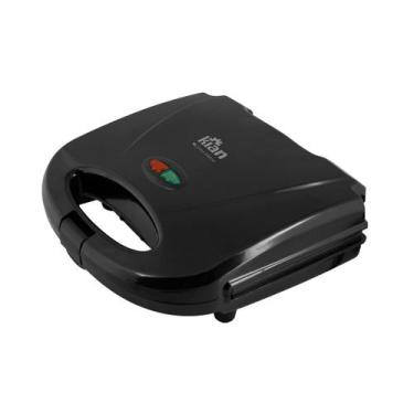 Imagem de Sanduicheira Grill Antiaderente 750W - Kian, 110V, Preto