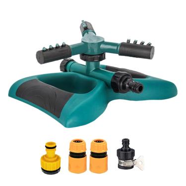 Imagem de Aspersor de água para gramado, equipamento de irrigação de canteiro de flores | Equipamento de irrigação automática rotativo para gramado, canteiro de flores, hortaliças, quintal, parque, mantenedores