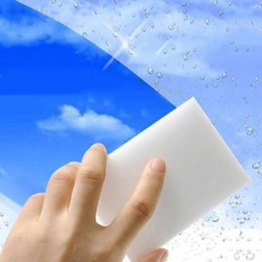 Imagem de Esponja Mágica Tira Manchas Gordura em inox apenas com Água