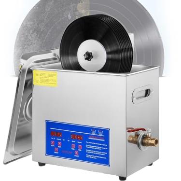 Imagem de Limpador UltrassôNico PortáTil de 6,5 L,PotêNcia UltrassôNica de 180W,PotêNcia de Aquecimento De 300W de Aquecimento 0-80°C Para Limpeza De Discos De Vinil E Cds