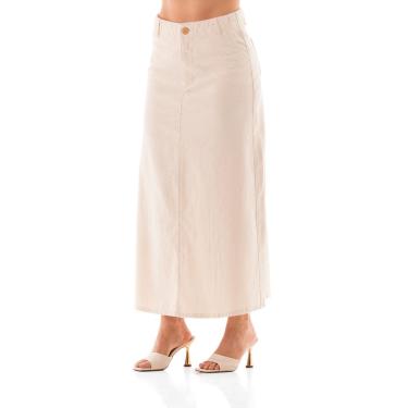 Imagem de Saia Jeans Feminina Arauto Evasê Natural