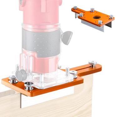 Imagem de Gabarito de canto de roteador, guias ergonômicas para marcenaria | Guia de ferramentas de corte de de placa antiderrapante para entusiastas artesanais e fabricantes profissionais de armários