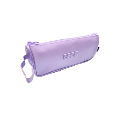 Imagem de Estojo Escolar VMP RF97 em PVC Lilas – Compartimento Unico com Zíper Reforçado para Canetas, Lápis e Acessórios Escolares.