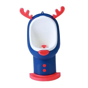 Imagem de menolana Mictório para treinamento de penico em pé, com altura ajustável, prático e removível, para treinamento de penico, Azul