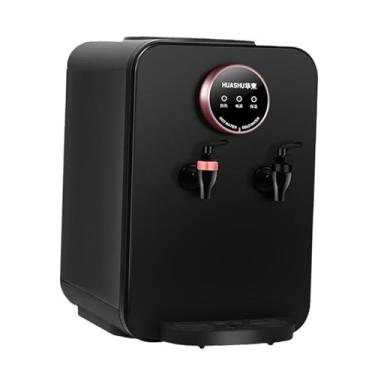 Imagem de Fenteer Dispensador de água de, bebedouro compacto e fácil de usar, quente e em temperatura ambiente para apartamento escritório, Preto