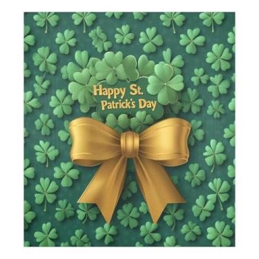 Imagem de Blueangle Dia de São Patrício fita dourada capa de ímã para lava-louças, decoração frontal da capa da máquina de lavar louça, adesivos de eletrodomésticos, adesivos de eletrodomésticos, 58 cm C x 66