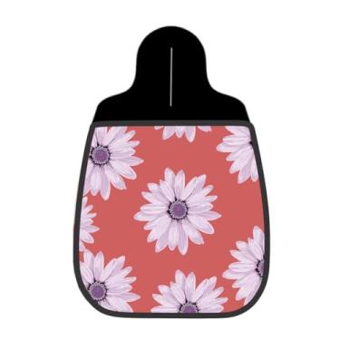 Imagem de Lixeira De Carro Organizador Lixinhocar Margaridas Lavanda Coral