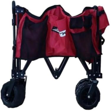 Imagem de Carrinho portatil com rodas de aco, para transporte de cargas, versatil.