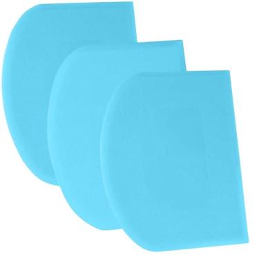 Imagem de SURDOCA Raspador de massa raspador de bancada - Raspador de tigela flexível de plástico 3P 30 x 18,5 cm, raspador de bolo com bordas afiadas e ângulos. Ferramentas de decoração de assadeiras