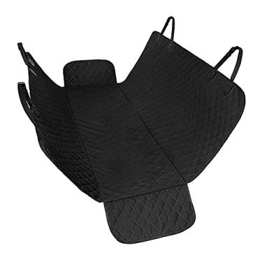 Imagem de Protetor Universal de Banco Traseiro para Cães Anti-risco e Anti-derrapante Capa Carro Pets Rede Hamaca Plegável com Aba Lateral Fácil Instalar Limpar