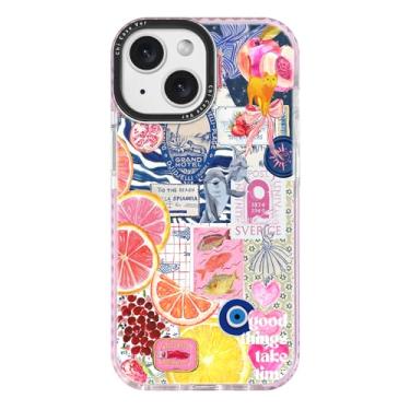 Imagem de ChiCaseVer Capa para iPhone 13, Citrus Coastal Vintage Postais Y2K, Proteção contra quedas de nível militar, capa protetora de TPU macio e fino com proteção de câmera para mulheres e meninas