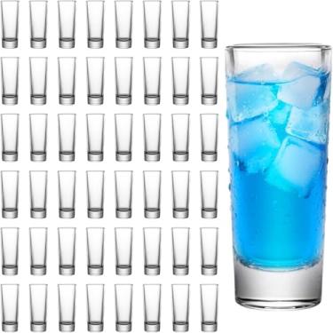 Imagem de SUN GKOTTA Pacote com 60 copos de shot de 59 g de altura, copos de vidro com base pesada, copos transparentes para tequila, vodca, uísque, limoncello, bar, casamento e festa