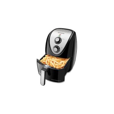 Imagem de Fritadeira Elétrica Air Fryer Sem Óleo, 5 Litros, 1350W, Preta, Visor com LED, Temperatura Ajustável 80-200°C, Timer 60 Minutos, Cesto Antiaderente, 220V