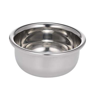 Imagem de Cômoda de Sabonete para Barbear Masculino em Aço Inoxidável recipiente espuma pelos faciais Ferramenta Essencial Portáti