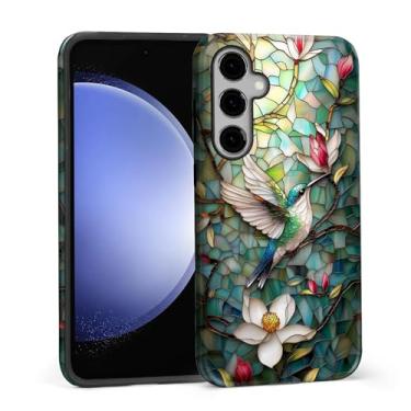 Imagem de DAIZAG Capa para Samsung Galaxy S25 FE, lindo pássaro colorido, design de corpo inteiro, híbrido, proteção dupla TPU macio + capa protetora de policarbonato rígido à prova de choque resistente a