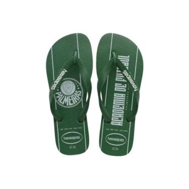 Imagem de Chinelo Havaianas Top Palmeiras Verdão Oficial Times Original Unissex 