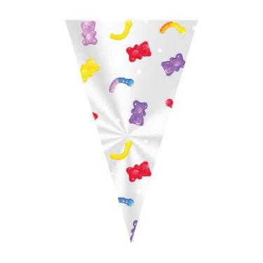 Imagem de 50 Saco Para Cone Trufado Lembrancinha 18x30cm - AAZ, Jelly