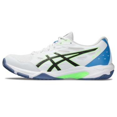 Imagem de ASICS Tênis de vôlei masculino Gel-Rocket 11, Branco/Lime Burst, 46