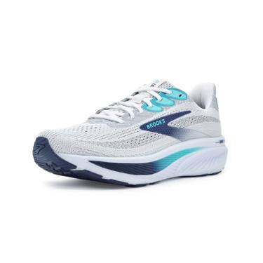 Imagem de Brooks Tênis de corrida masculino Ghost 17 Neutral, Branco/Azul Beacon/Ipanema, 47