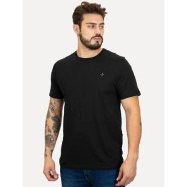 Imagem de Camiseta Dudalina Masculina Basic Essential Gray Icon Preta Tamanho:G-Masculino