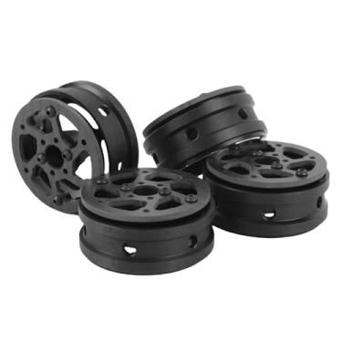 Imagem de RiToEasysports 1.9 Rodas Beadlock, Fibra de Carbono e Liga de Alumínio, Conjunto de Aro Rc Leve e Durável para Scx10 D90 Capra 1/10 Crawler