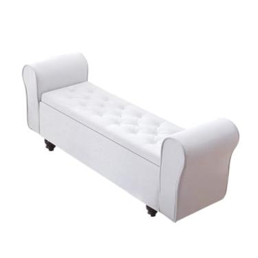 Imagem de CFGH6FDF Foyer Multifuncional Fim da Cama Armazenamento Quarto Armário de Cabeceira Sofá Banco Loja de Roupas Banco de Sapatos Mudroom (bege, pequeno)