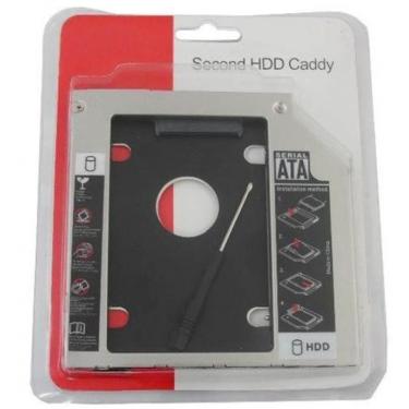 Imagem de Adaptador Caddy Dvd Para Segundo Hd Ou Ssd 2.5 Sata 9.5Mm