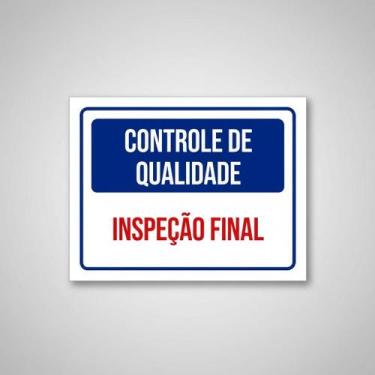 Imagem de Placa Acm Controle Qualidade Inspeção Final 18X23 - Sinalizo