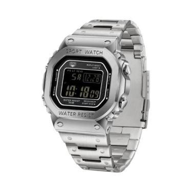 Imagem de Relógio Esportivo Digital À Prova D'água Masculino Com Luz Noturna LED