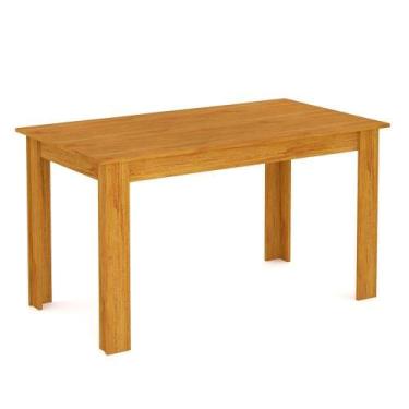 Imagem de Mesa De Jantar Tampo Mdf 1,35m X 0,75m Violeta Viero - VIERO MÓVEIS