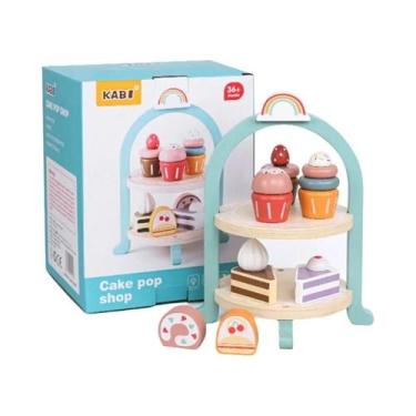 Imagem de Conjunto De Chá Da Tarde De Madeira Para Crianças, Brinquedo Educativo