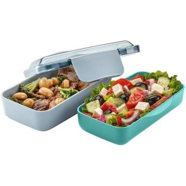 Imagem de Marmita com Divisórias Electrolux Lunch Box A15338401, Cinza e Verde