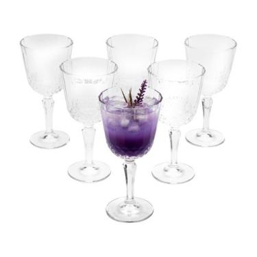 Imagem de Jogo C/6 Taças de Vidro 300ml Classic Transparente P/ Bebidas e Drinks