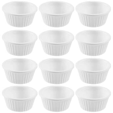 Imagem de 12 Ramekins 30ml Cada Mini Potes Servir Molhos Branco Uno Coza Restaurante Temperos