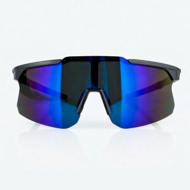 Imagem de Óculos De Sol Esportivo Ciclismo Bike Corrida Proteção UV400 Lente Espelhada Rainbow Antiderrapante-Unissex