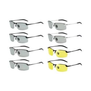 Imagem de Óculos De Sol Fotocromáticos Polarizados Masculinos UV400 Chameleon Pa