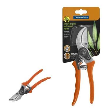 Imagem de Tesoura Poda Profissional Lâmina Metálica Bypass Lâmina Afiada Alicate