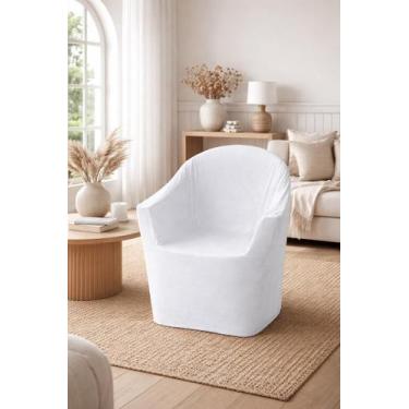 Imagem de Capa Cadeira De Plástico modelo com braço em malha premium - TATY CAPA