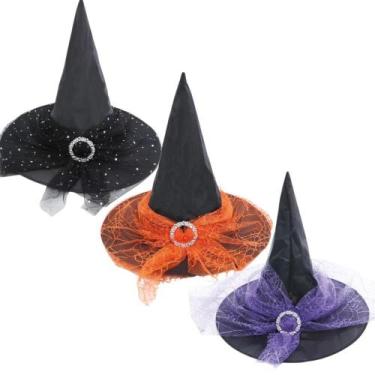 Imagem de Chapeu de Bruxa Infantil e Adulto pra Fantasia de Halloween - Fantasia