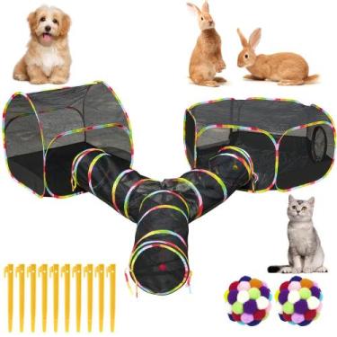Imagem de Recinto externo para gatos Naielfopet Playground com brinquedo para ga