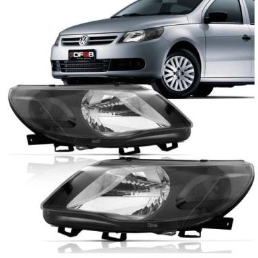 Imagem de Farol Saveiro Voyage Gol G5 Foco Simples Máscara Negra - DFEB, Lado es